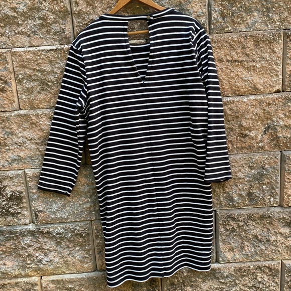 MADEWELL Breton Striped Long Sleeve Dress - Picture 3 of 5